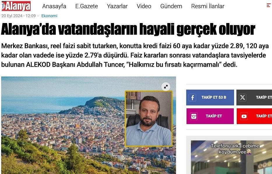 Alanya'da vatandaşların hayali gerçek oluyor